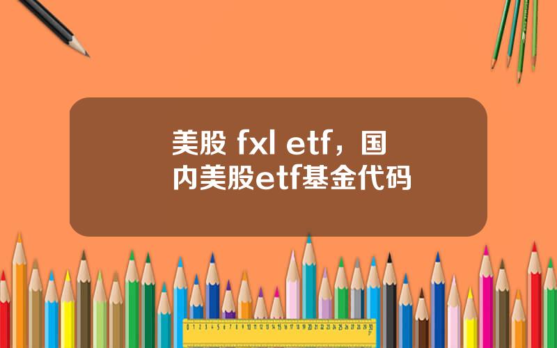 美股 fxl etf，国内美股etf基金代码